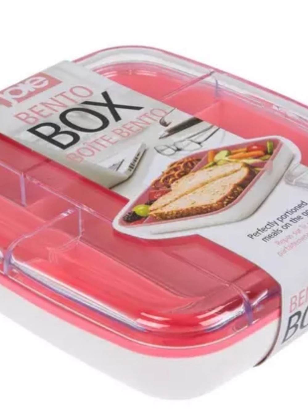Joie Bento Box - Pink and White Meal Container